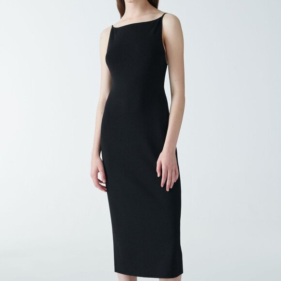 COS BACKLESS KNITTED SLIP DRESS XS - Picture 1 of 7